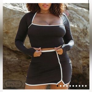 L*Space (L Space) Campbell Skirt and Top set